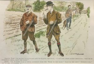 I can't hit these dashed pheasants, they're so internally small, don't you know.