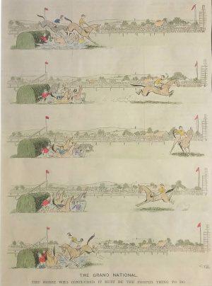 The Grand National, the horse that concluded it must be the proper thing to do