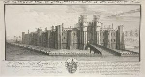 The South West View of Hurstmonceux Castle, in the County of Sussex