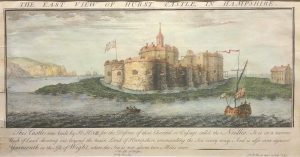 The East View of Hurst Castle in Hampshire