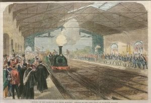 Opening of the Falmouth and Truro Railway, Falmouth Station