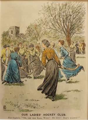 Our Ladies Club, Fair Captain, oh, get the ball, Winn! Do run! Don't waddle!