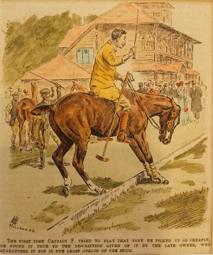 The first time Captain F. Tried to play that pony he picked up so cheaply..