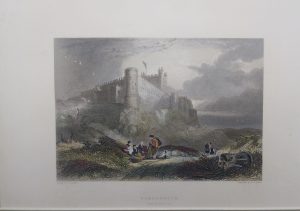 Bamborough Castle from the north West