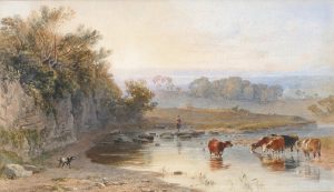 Cattle Watering in a River