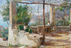 Terrace Overlooking the Amalfi Coast, Italy