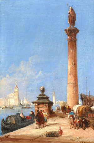 View from the Piazzetta St Marco towards the Church of San Giorgio Maggiori
