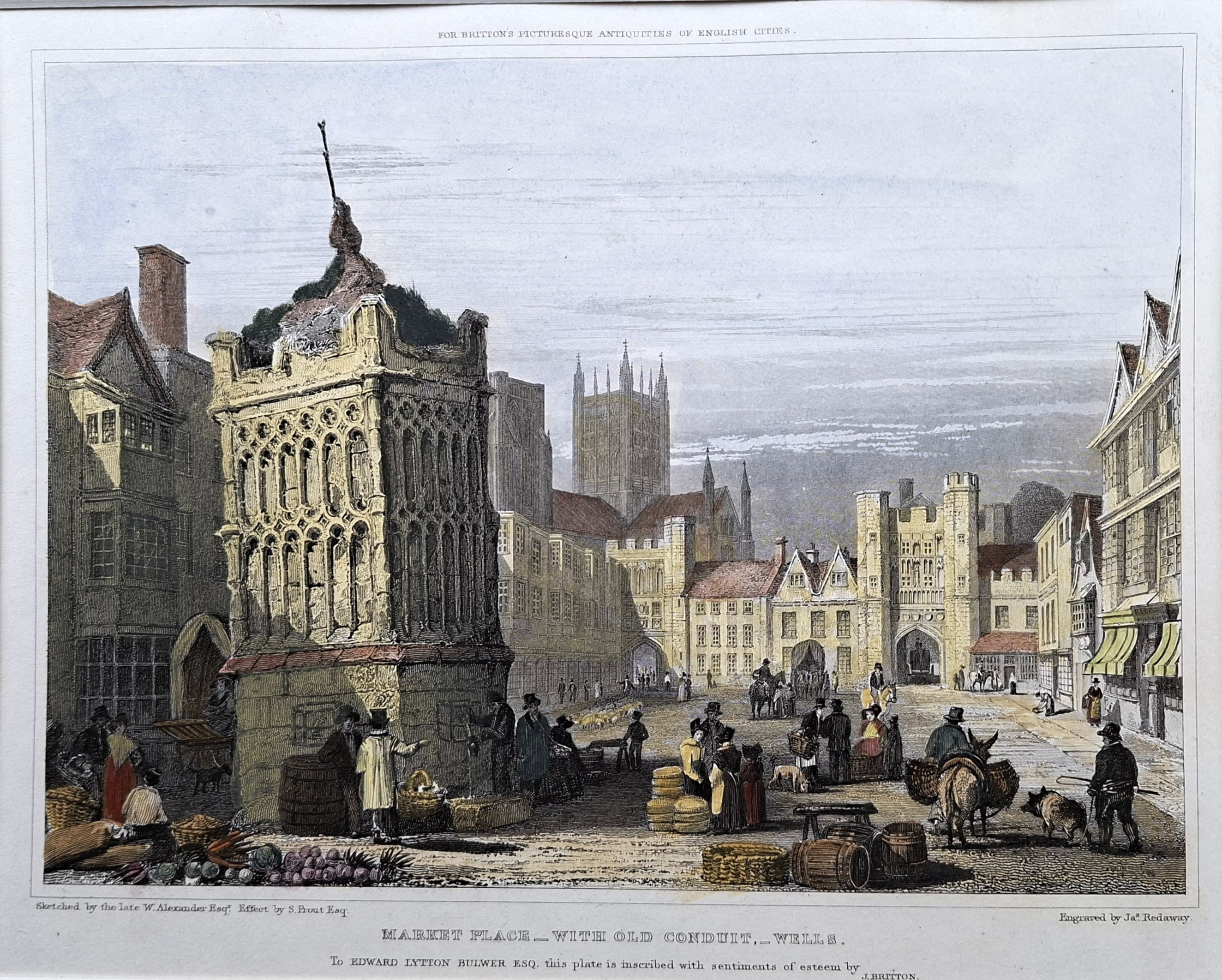 Market Place with Old Conduit, Wells