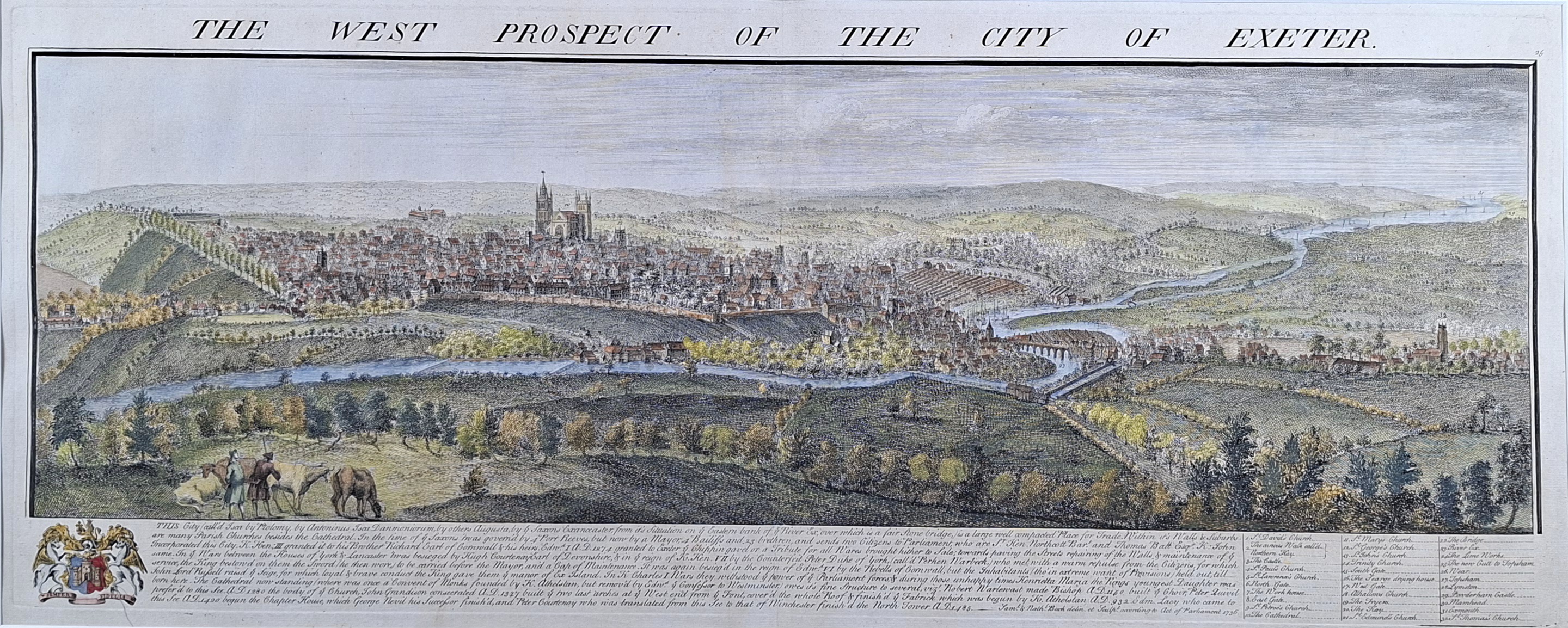 The West Prospect of the City of Exeter