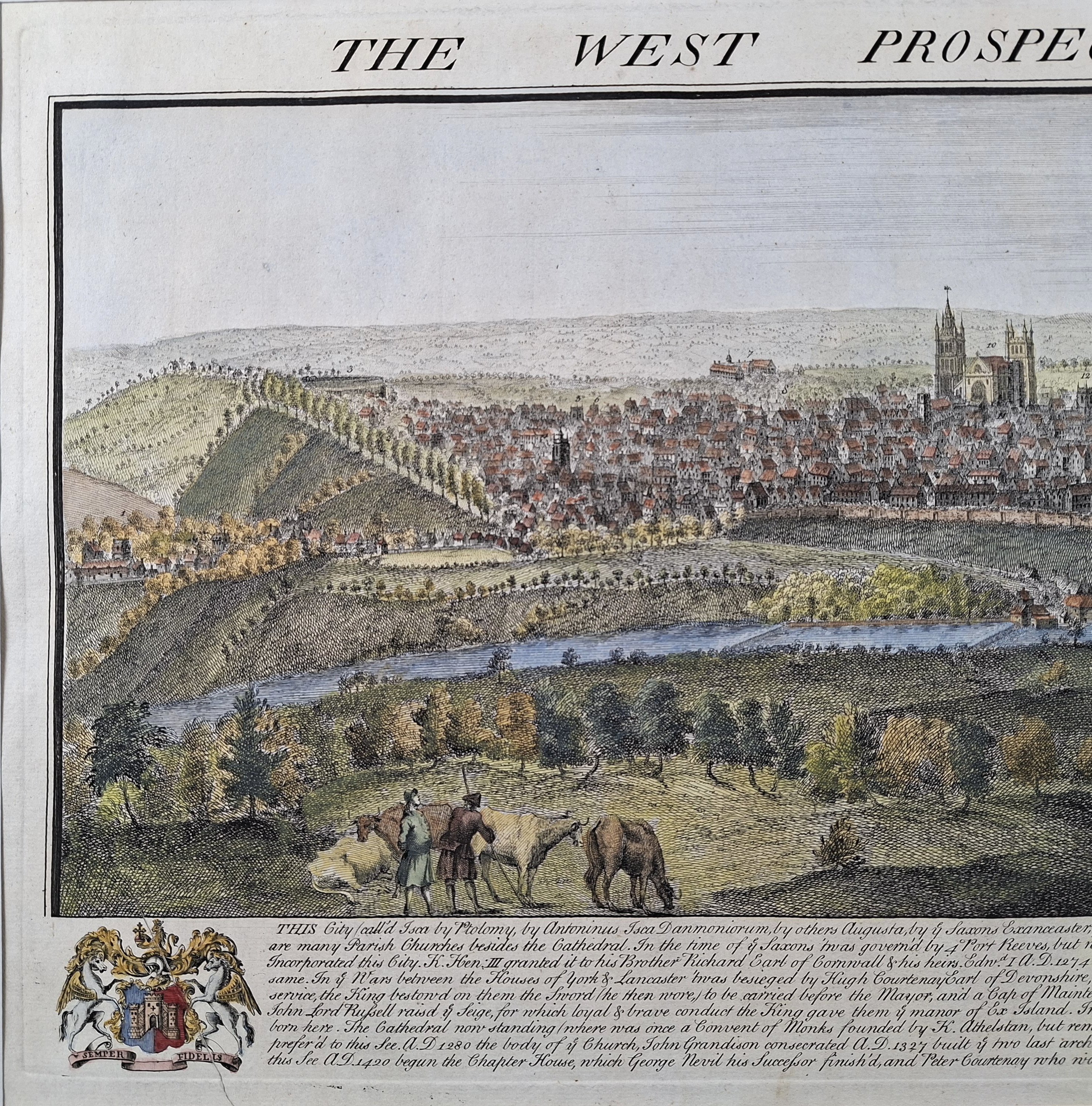 The West Prospect of the City of Exeter - Image 2