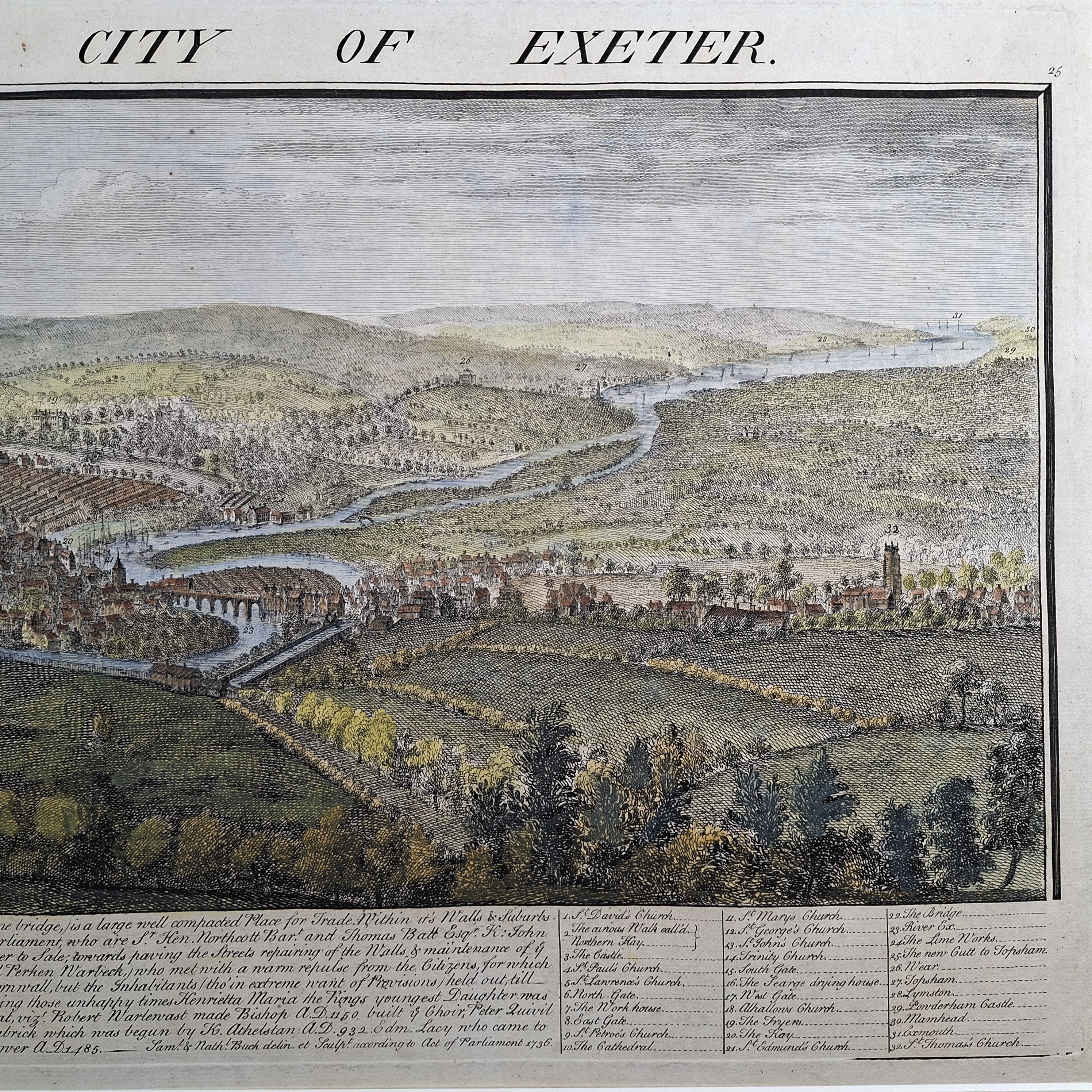 The West Prospect of the City of Exeter - Image 3